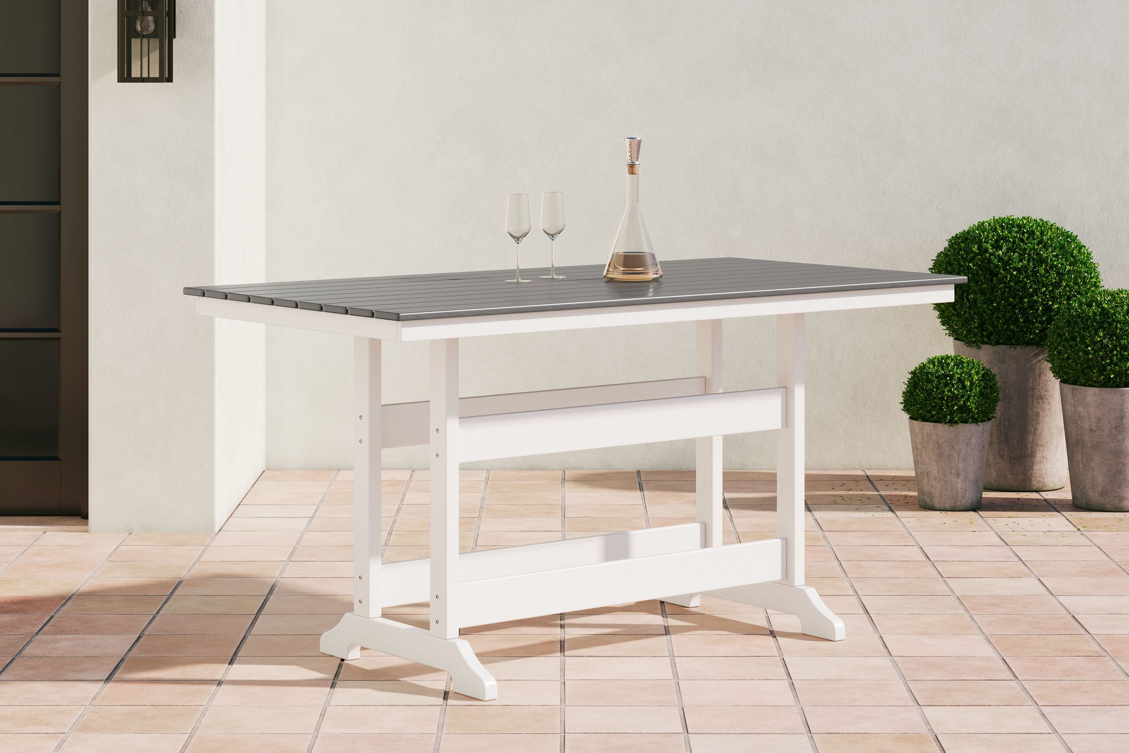 Transville - Counter Table W/Umb Opt - Premium Dining Tables from Signature Design by Ashley® - Just $1354.25! Shop now at brett interiors