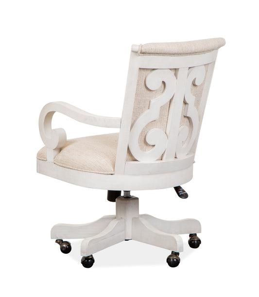 Bronwyn - Fully Upholstered Swivel Chair - Alabaster - Premium Swivel Chairs from Magnussen Furniture - Just $789! Shop now at brett interiors