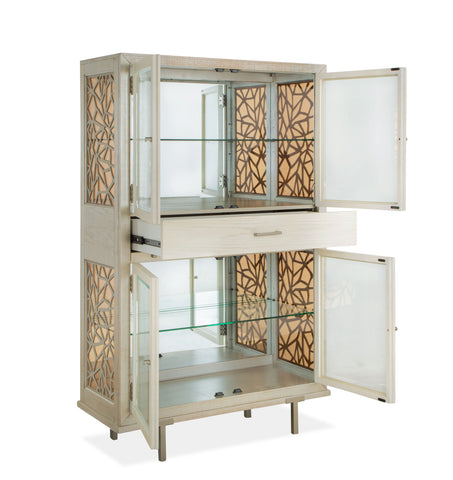 Lenox - Display Cabinet - Warm Silver - Premium Display Cabinets from Magnussen Furniture - Just $2250! Shop now at brett interiors