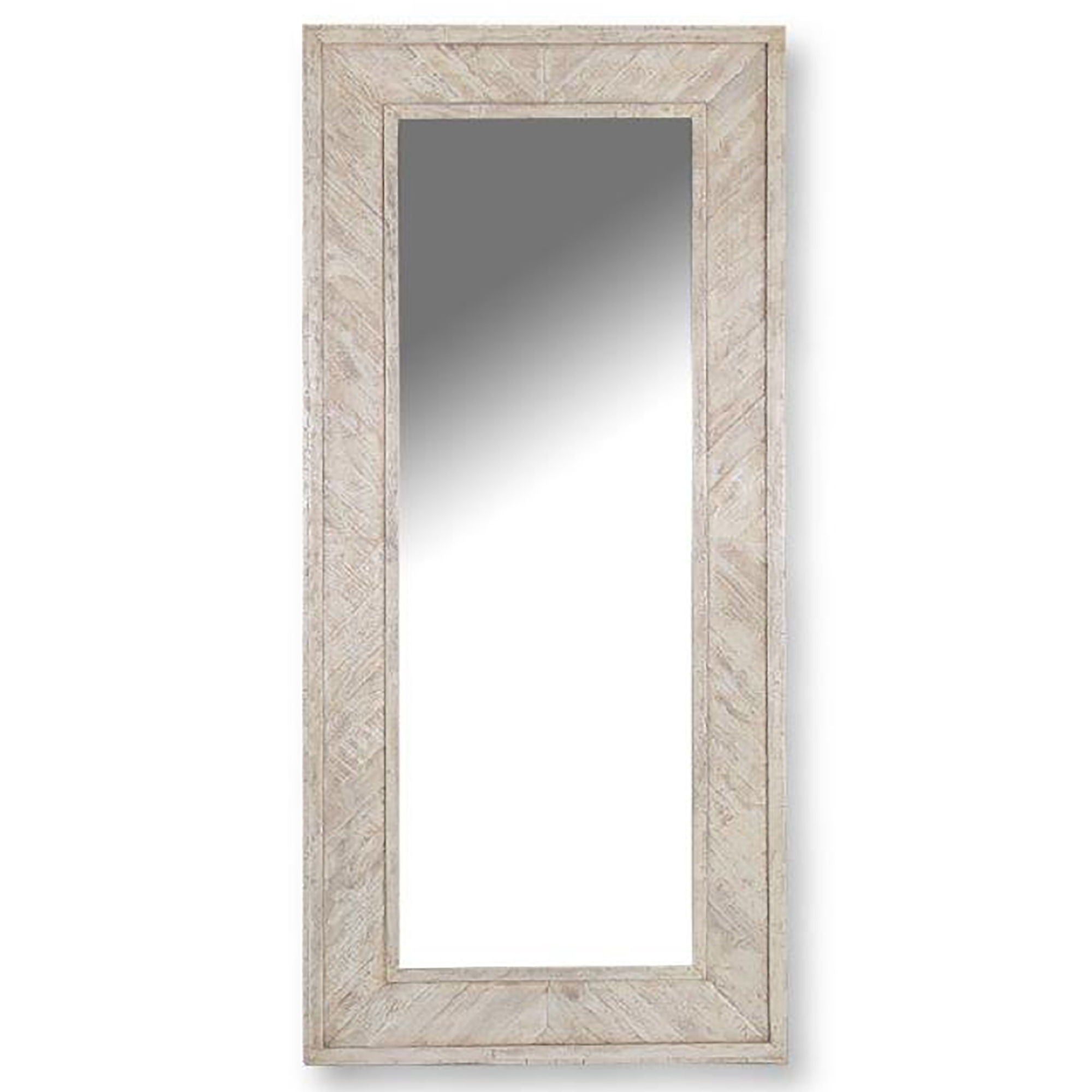 Crossings Monaco - Floor Mirror - Weathered Blanc - Premium Floor Mirrors from Parker House - Just $747.50! Shop now at brett interiors