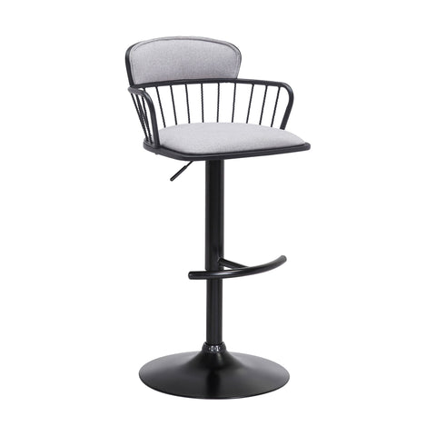 Nash - Adjustable Wood Bar Stool - Premium Adjustable Height from Armen Living - Just $222.50! Shop now at brett interiors