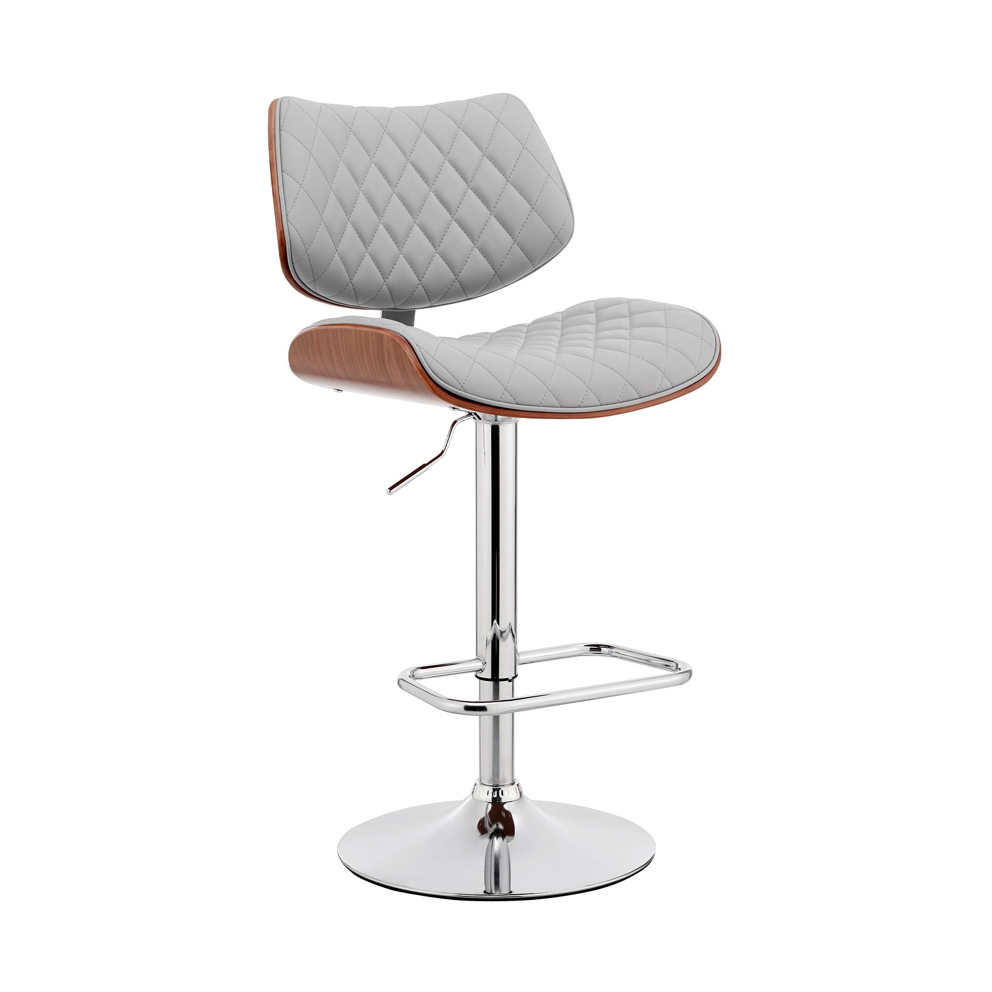 Leland - Adjustable Bar Stool - Premium Adjustable Height from Armen Living - Just $250! Shop now at brett interiors