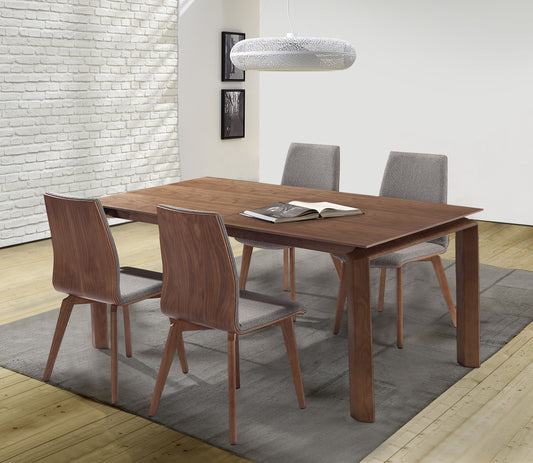 Treviso - Mid-Century 5 Piece Dining Set - Walnut - Premium 5 Piece Dining Room Sets from Armen Living - Just $2997.50! Shop now at brett interiors