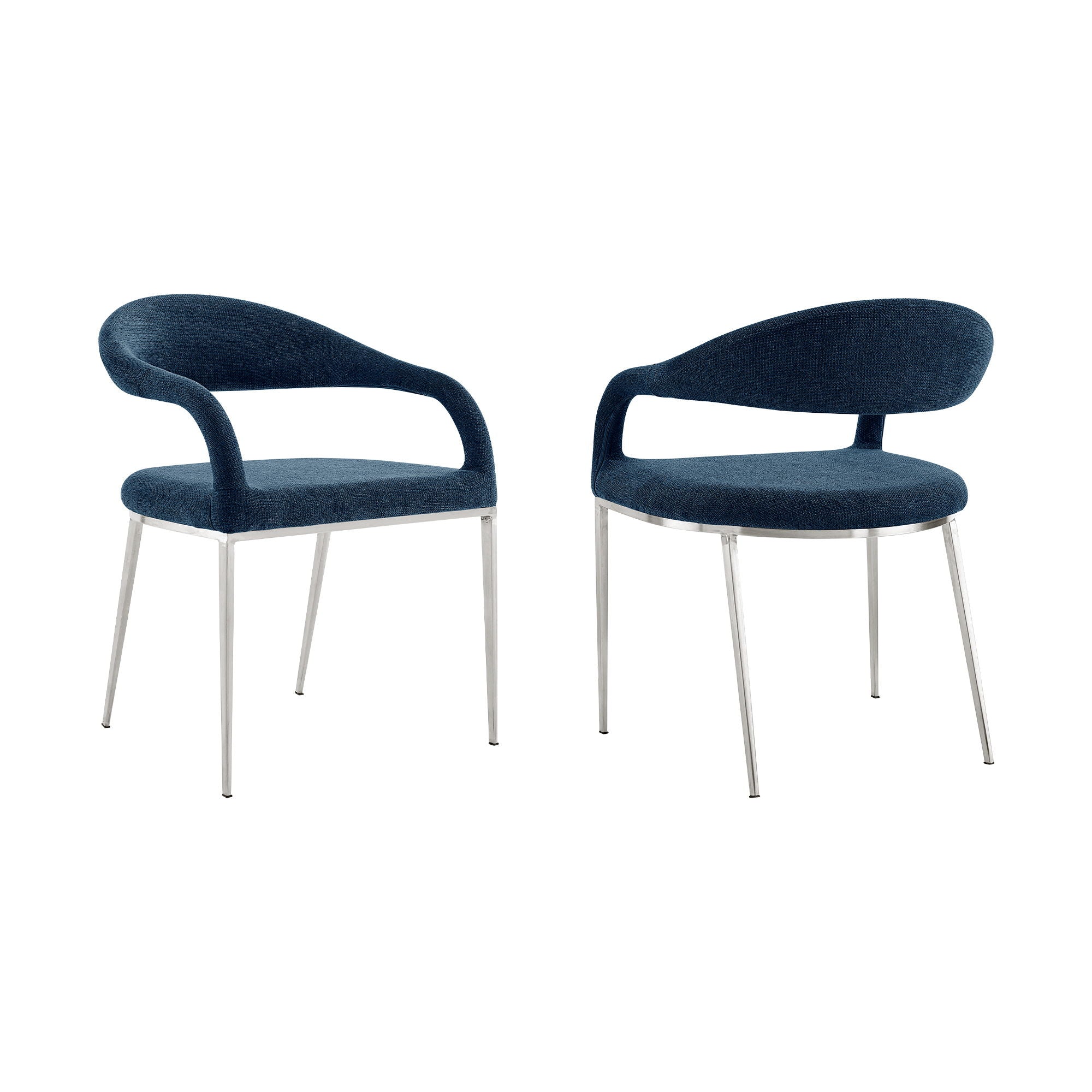 Morgan - Upholstered Dining Chair (Set of 2) - Premium Chair Sets from Armen Living - Just $795! Shop now at brett interiors