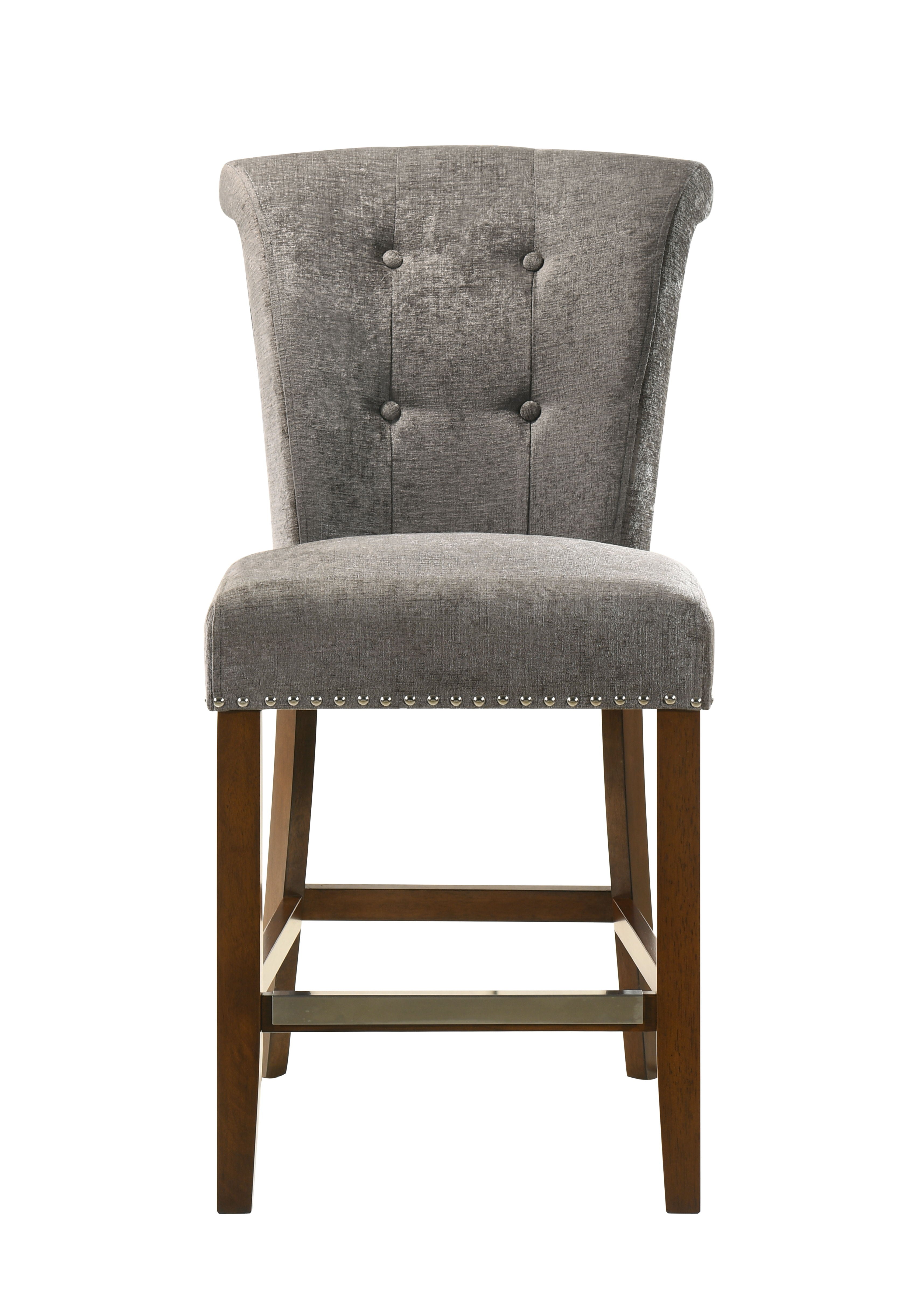 Auggie - 20.5" Fabric Counter Height Chair With Nailhead Trim - Premium Counter Height (24"-27") from Lilola Home - Just $124! Shop now at brett interiors