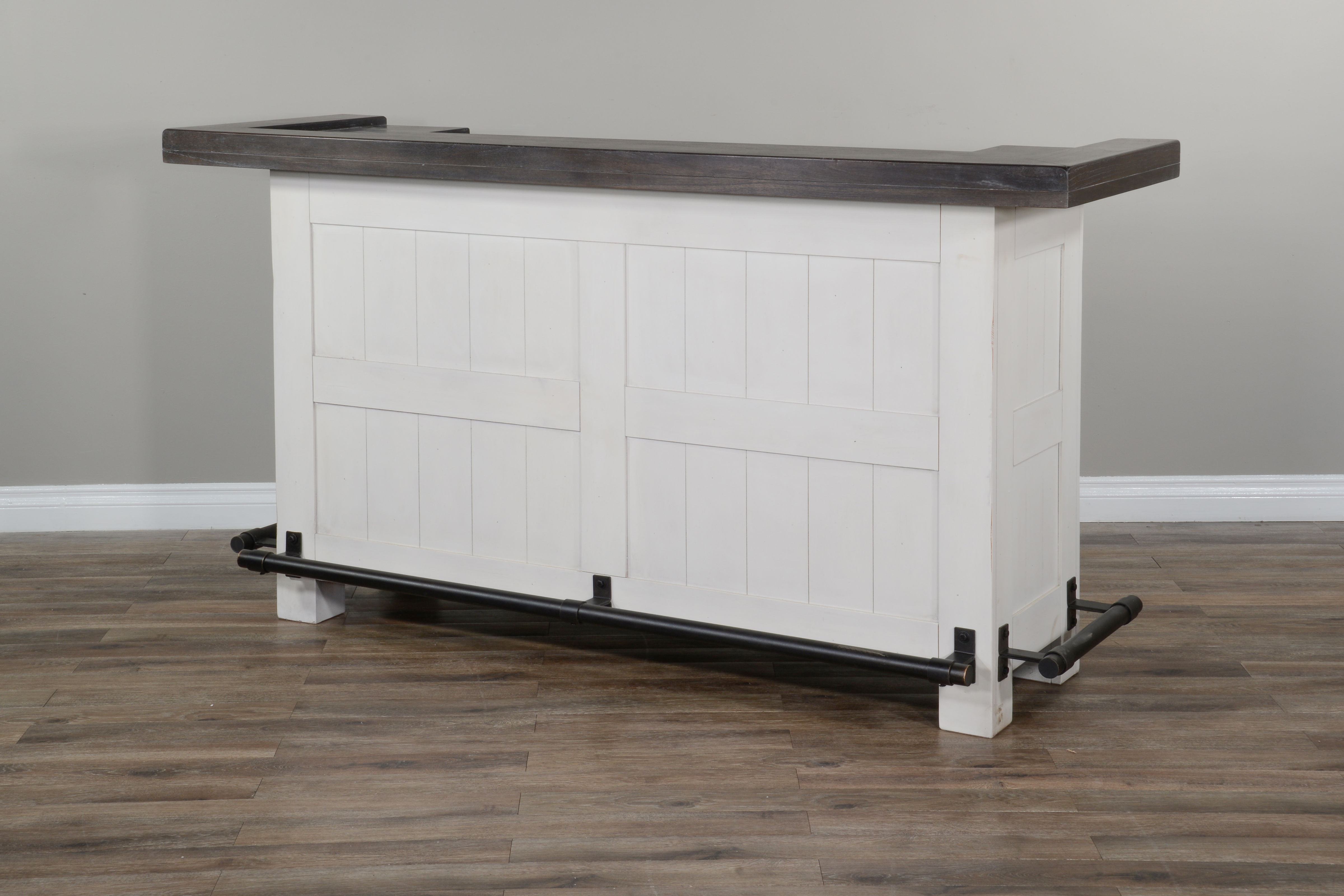 Carriage House - Bar - White / Dark Brown - Premium Bars & Bar Carts from Sunny Designs - Just $1645! Shop now at brett interiors