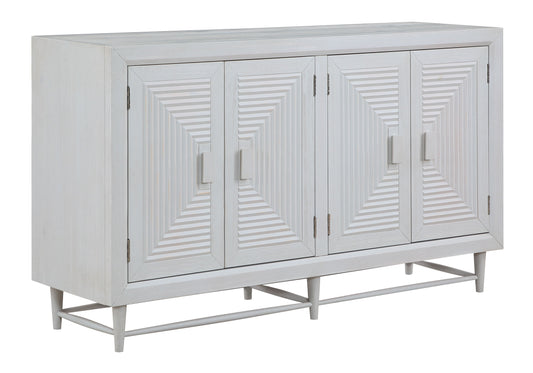 Winborne - Four Door Credenza - Whitewash - Premium Credenzas from Coast2Coast Home - Just $4125! Shop now at brett interiors