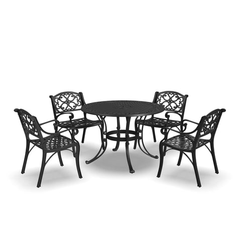 Sanibel - 42" Metal Outdoor Dining Set - Premium 5 Piece Outdoor Sets from Homestyles - Just $2562.48! Shop now at brett interiors