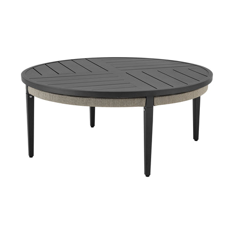 Zella - Round Coffee Table - Charcoal / Light Gray - Premium Coffee Tables from Armen Living - Just $947.50! Shop now at brett interiors