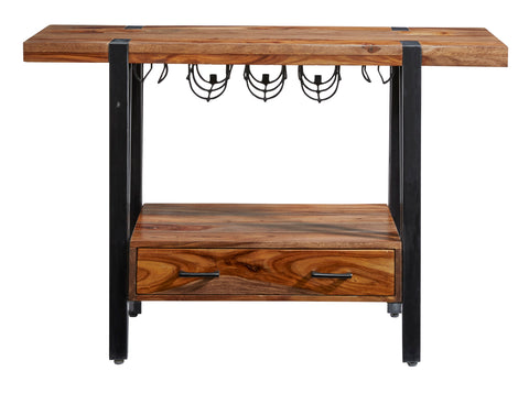 Brownstone - One Drawer Wine Console - Nut Brown - Premium Bars & Bar Carts from Coast2Coast Home - Just $2062.50! Shop now at brett interiors