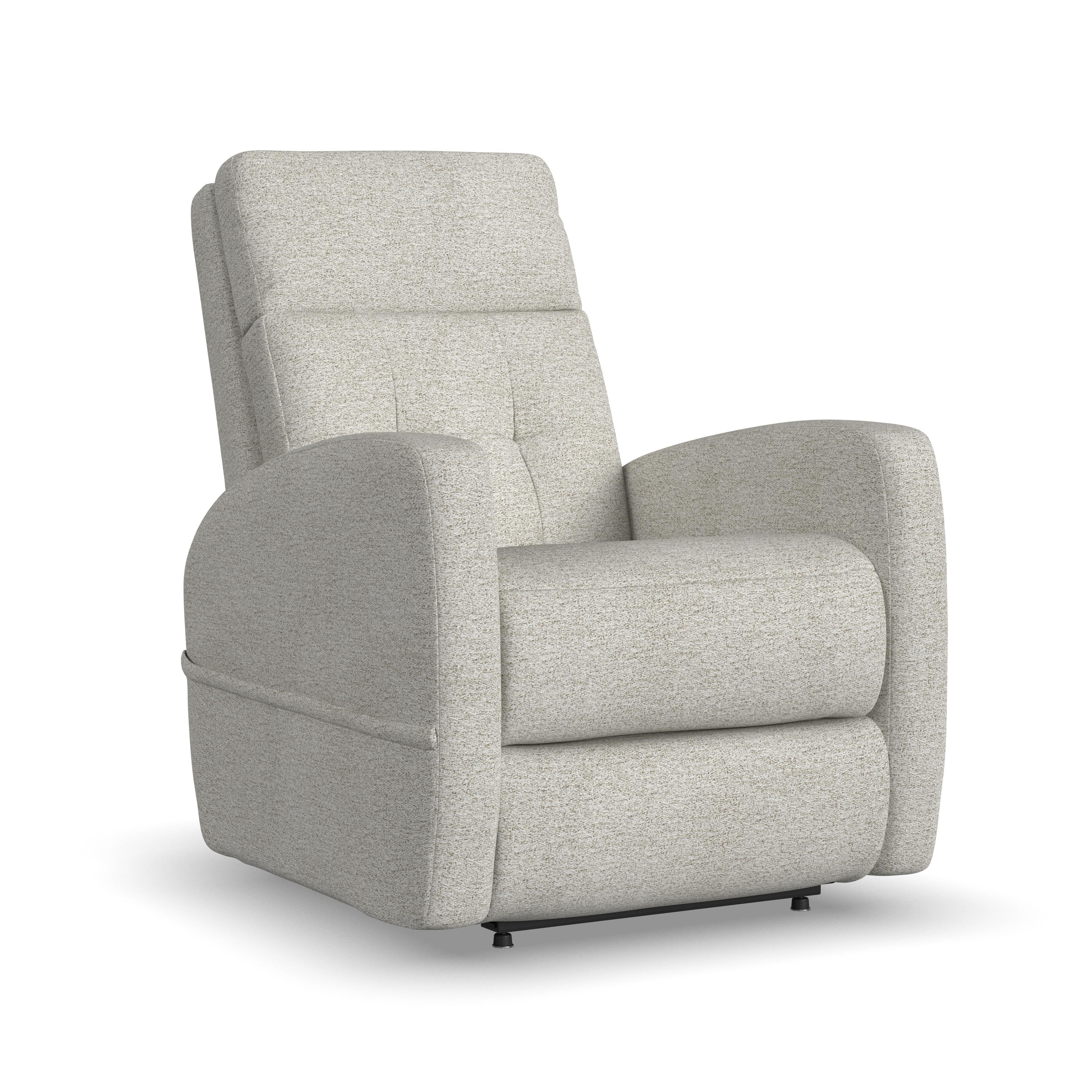 Charlotte - Power Recliner With Power Headrest & Lumbar - Gray - Premium Reclining Chairs from Flexsteel - Just $1875! Shop now at brett interiors