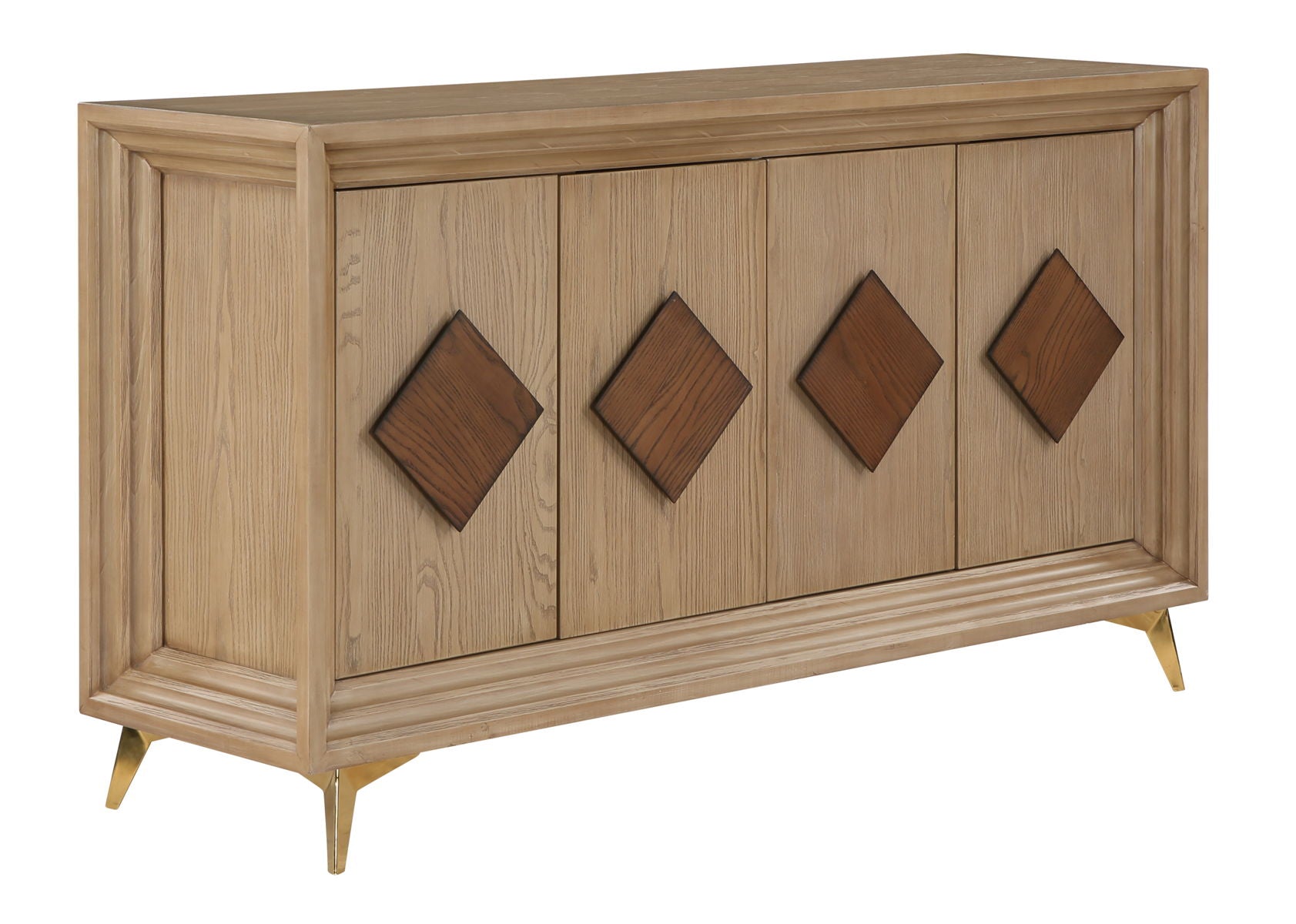 Sherwood - Four Door Credenza - Wheat Brown - Premium Credenzas from Coast2Coast Home - Just $4125! Shop now at brett interiors