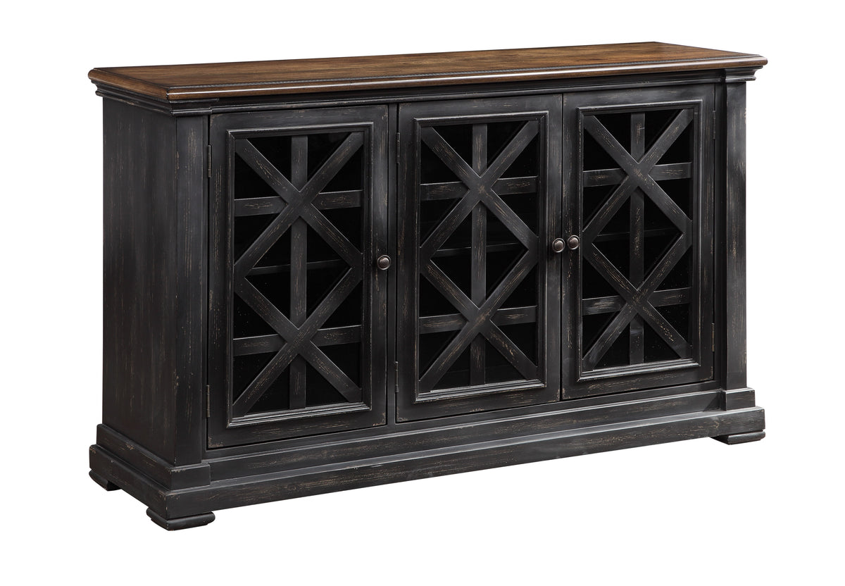 Mackenzie - Three Door Credenza - Gates Burnished Black - Premium Credenzas from Coast2Coast Home - Just $3300! Shop now at brett interiors