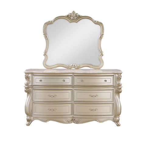 Monique - Mirror - Champagne - Premium Bedroom Mirrors from New Classic - Just $262.50! Shop now at brett interiors