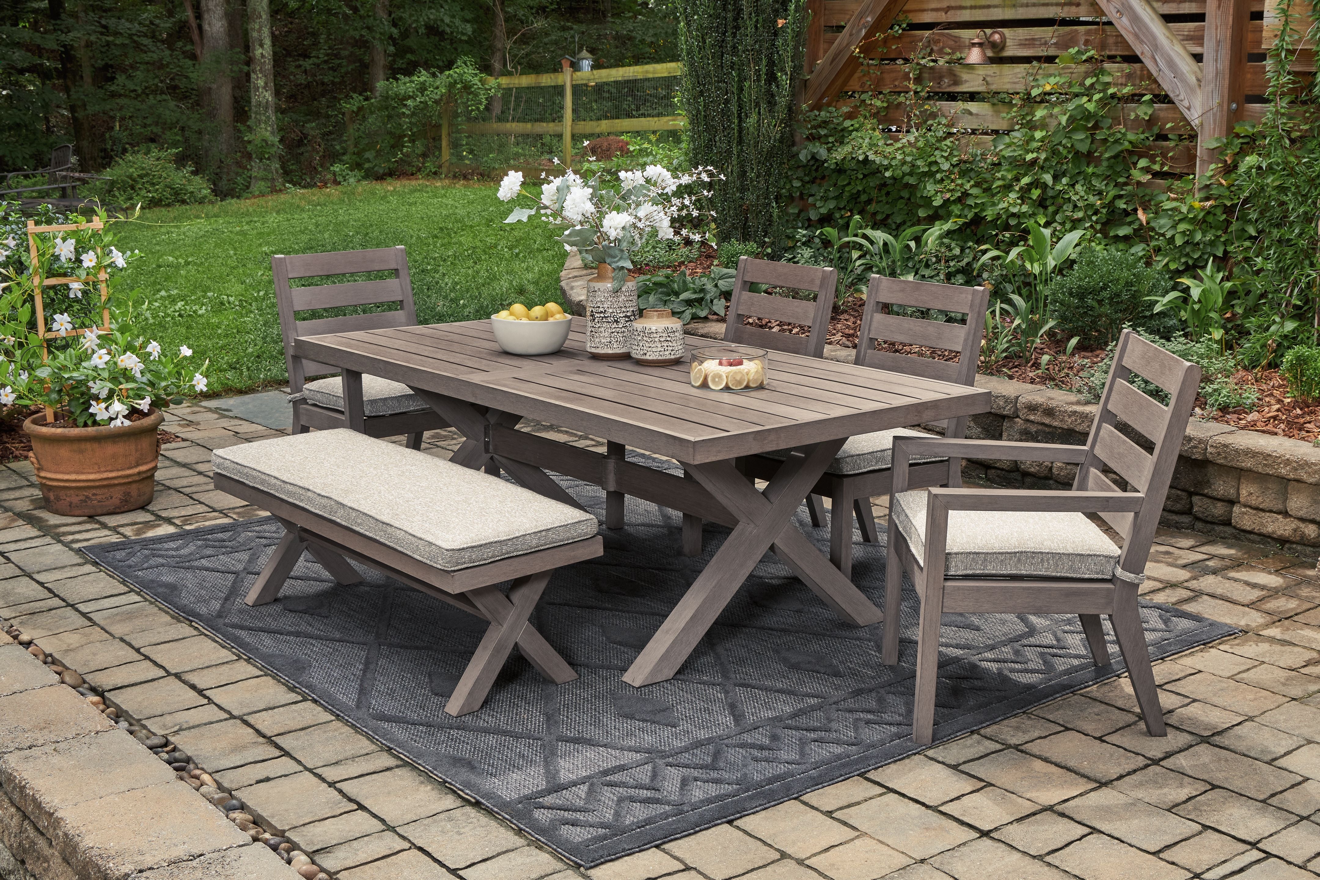 Hillside Barn - Outdoor Dining Set - Premium 7 Piece Outdoor Sets from Signature Design by Ashley® - Just $4969.40! Shop now at brett interiors