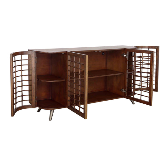 Manchester - Four Door Credenza - Brown - Premium Credenzas from Coast2Coast Home - Just $4537.50! Shop now at brett interiors