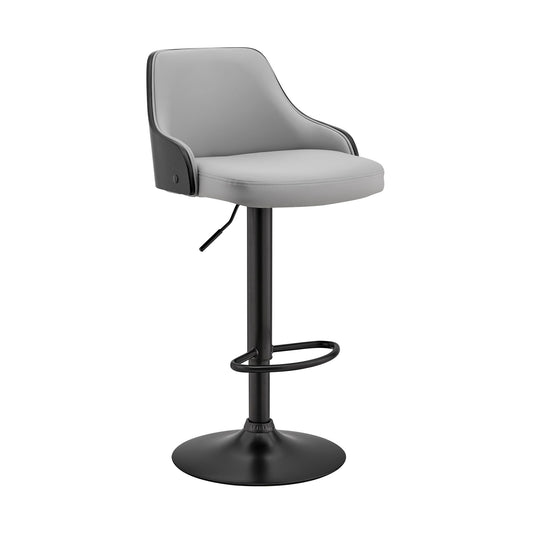 Asher - Adjustable Bar Stool - Premium Adjustable Height from Armen Living - Just $200! Shop now at brett interiors