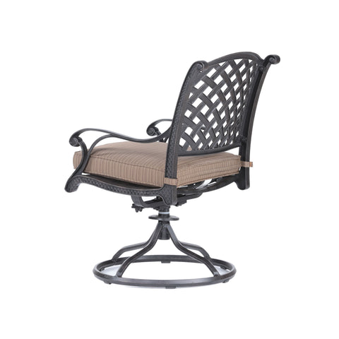 Patio Outdoor Dining Swivel Rocker Chairs With Cushion (Set of 2) - Premium Chair Sets from Gather Craft - Just $961! Shop now at brett interiors