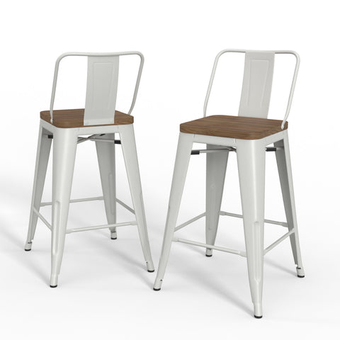 Rayne - 24" Metal / Wood Counter Height Stool - Premium Stool Sets from Simpli Home - Just $182! Shop now at brett interiors