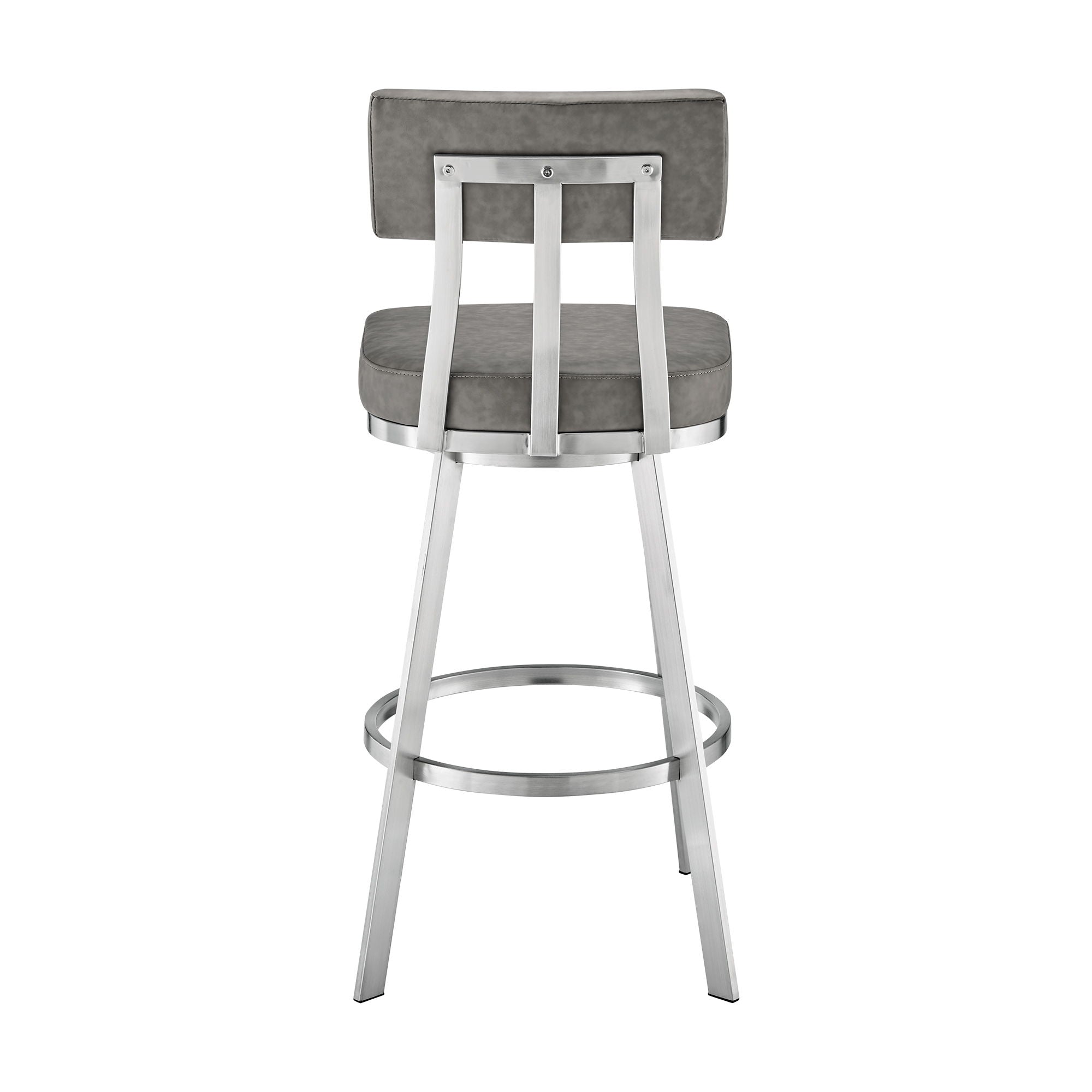 Benjamin - Swivel Stool - Brushed Steel Legs Armen Living