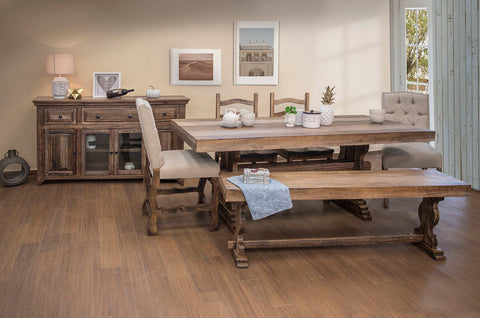 Marquez - Rectangular Counter Table - Two Tone Light Brown - Premium Counter Tables from International Furniture Direct - Just $1295! Shop now at brett interiors