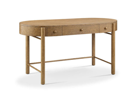 Hadleigh Brown - Oval Writing Desk - Honey - Premium Writing Desks from Magnussen Furniture - Just $849! Shop now at brett interiors