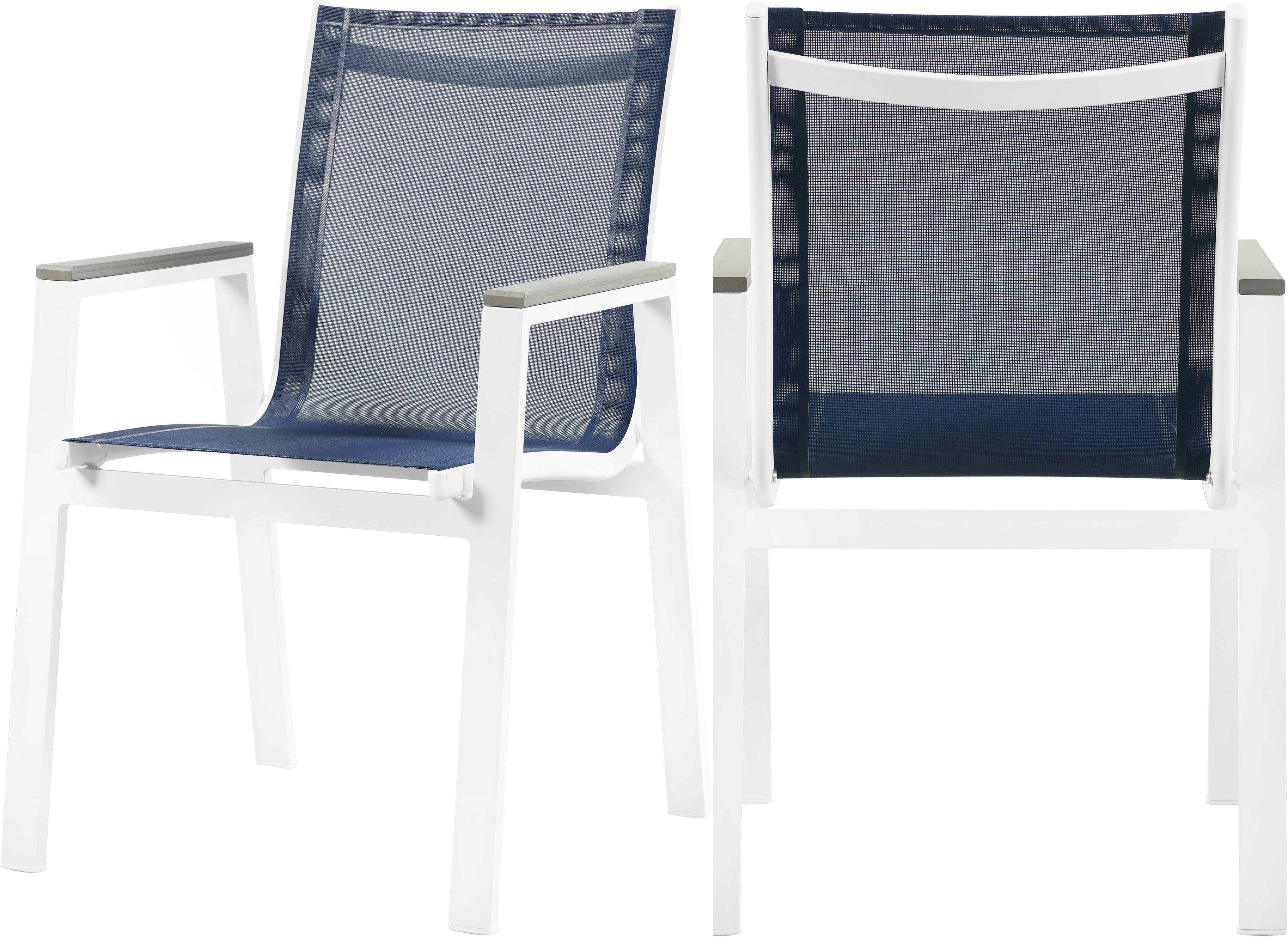 Nizuc - Outdoor Patio Dining Arm Chair Set - Premium Chair Sets from Meridian Furniture - Just $800! Shop now at brett interiors