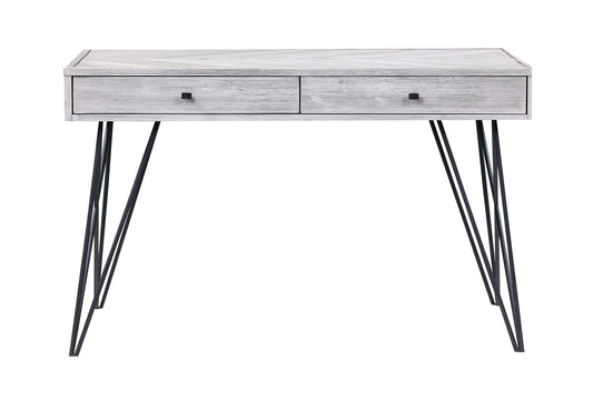 Aspen Court II - Two Drawer Writing Desk - Herringbone White Rub - Premium Writing Desks from Coast2Coast Home - Just $2310! Shop now at brett interiors