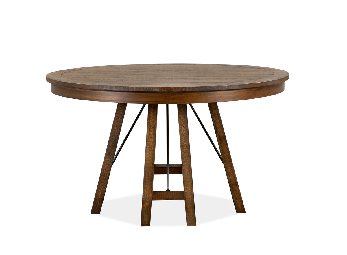 Bay Creek - Round Dining Table - Toasted Nutmeg - Premium Dining Tables from Magnussen Furniture - Just $959! Shop now at brett interiors