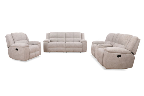 Buster - Manual Reclining Sofa Loveseat And Recliner - Opal Taupe - Premium 3 Piece Living Room Sets from Parker Living - Just $3117.50! Shop now at brett interiors