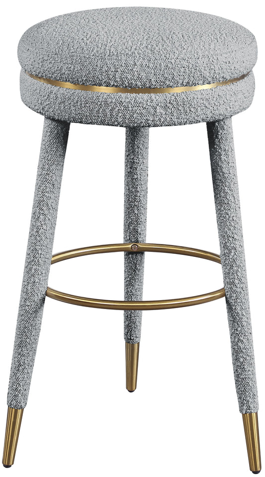 Coral - Bar Stool - Gray - Premium Bar Height (28"-30") from Meridian Furniture - Just $375! Shop now at brett interiors