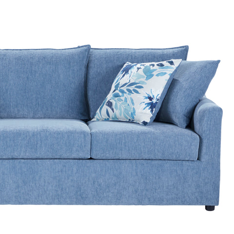 Sylvie - 2 Piece Living Room Set (Sofa & Swivel Chair) - Blue And White Print - Premium 2 Piece Living Room Sets from New Classic - Just $1970! Shop now at brett interiors