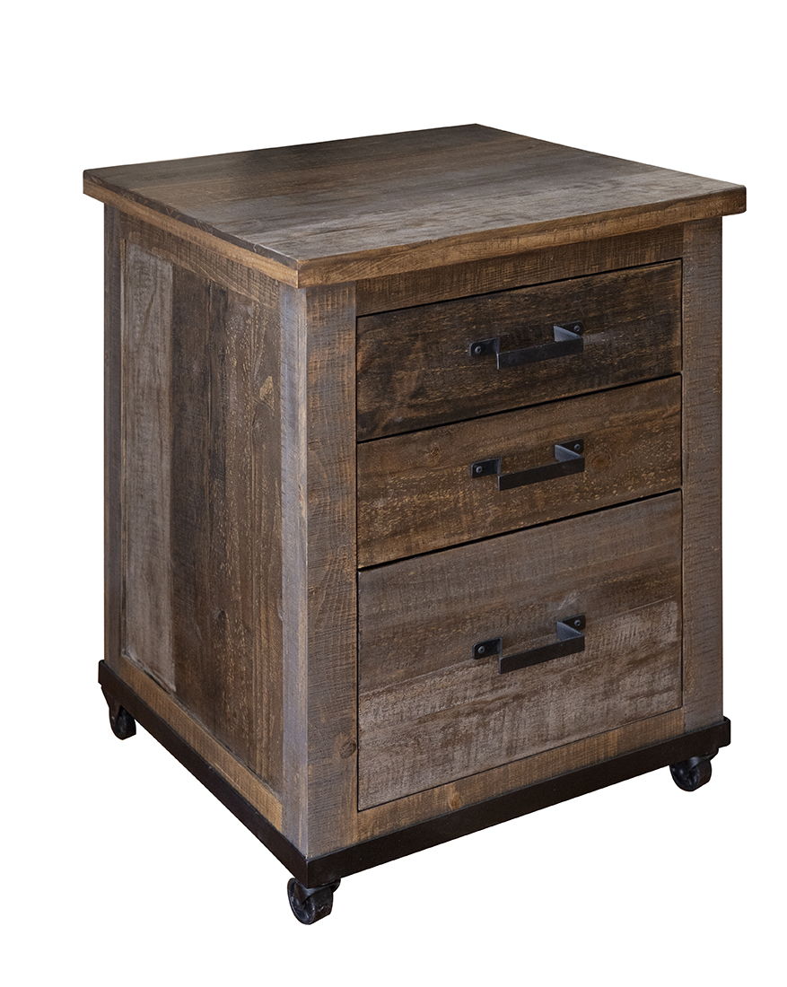 Loft Brown - File Cabinet - Two Tone Gray / Brown - Premium Filing Cabinets from International Furniture Direct - Just $672.50! Shop now at brett interiors