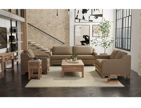 Samba - Loveseat Two-Cushion - Brown Camel - Premium Stationary Loveseats from International Furniture Direct - Just $1312.50! Shop now at brett interiors