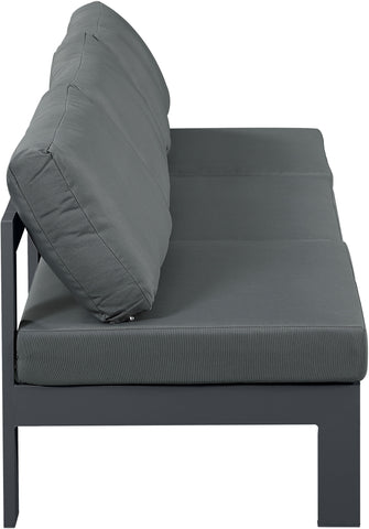 Nizuc - Outdoor Patio Modular Sofa - Grey - Premium Sofas from Meridian Furniture - Just $2587.50! Shop now at brett interiors