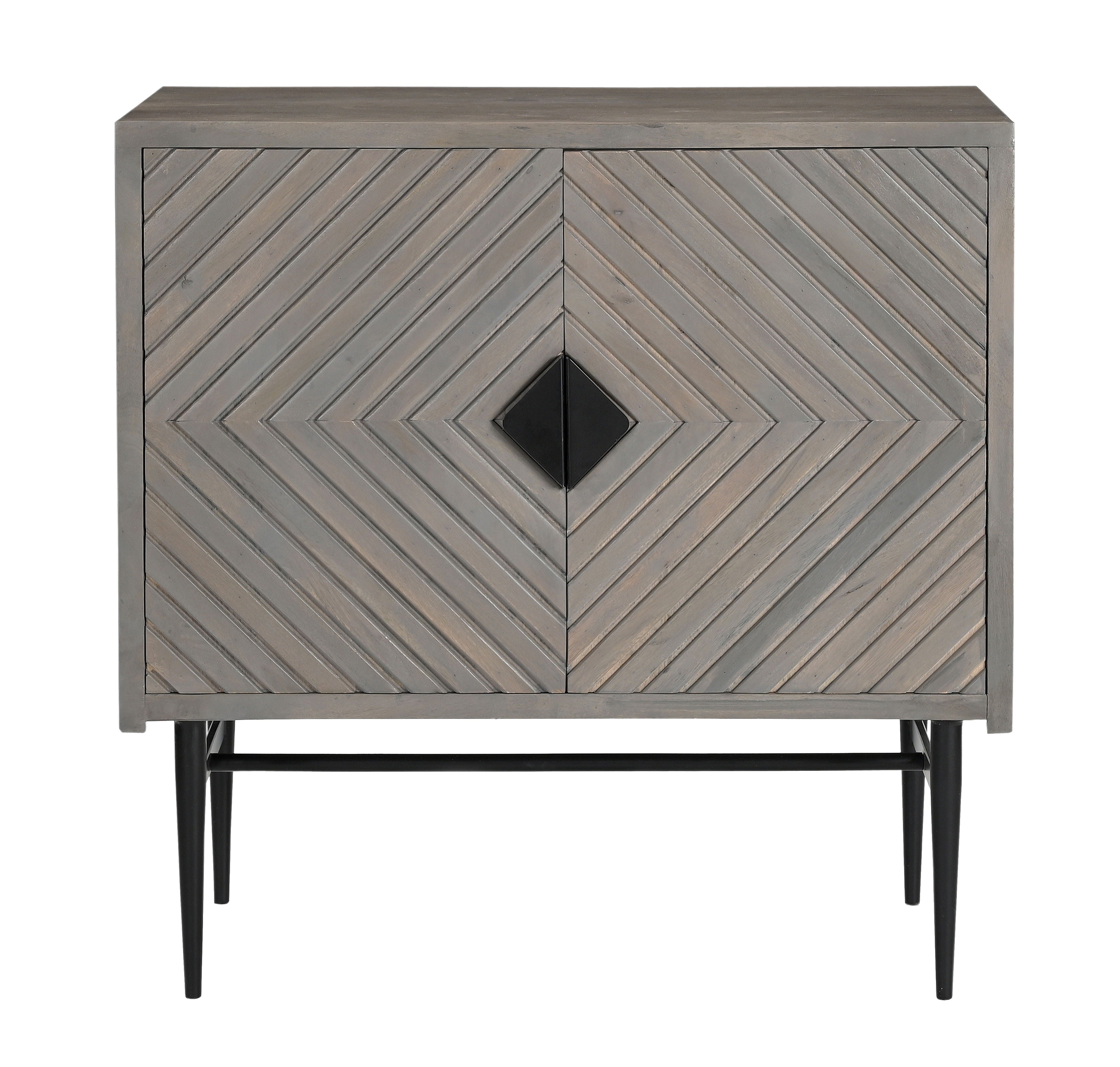 Umbriel - Two Door Cabinet - Gray / Black - Premium Accent Cabinets from Coast2Coast Home - Just $2475! Shop now at brett interiors