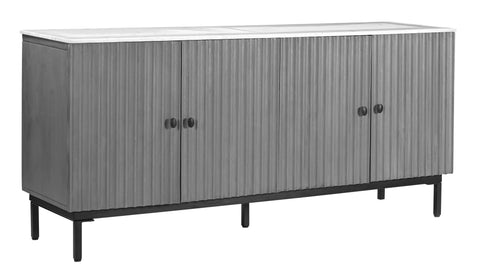 Nebulous - Four Door Credenza - Gray / White - Premium Credenzas from Coast2Coast Home - Just $4950! Shop now at brett interiors