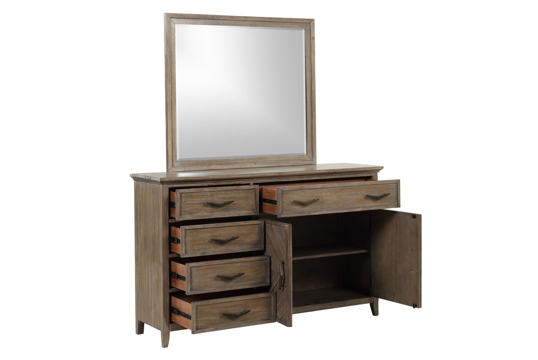 Tybee - Dresser Mirror - Sand - Premium Bedroom Mirrors from New Classic - Just $125! Shop now at brett interiors