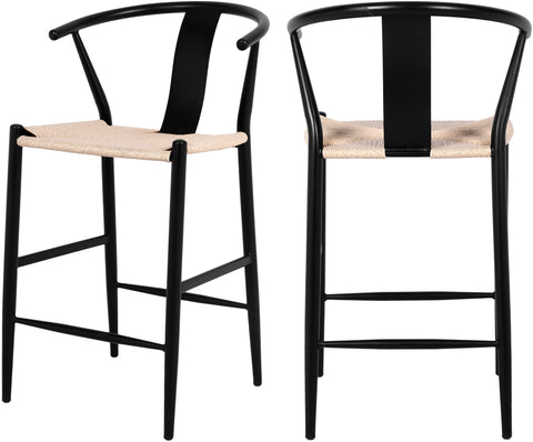 Beck - Hand Woven Rope Stool Set - Premium Stool Sets from Meridian Furniture - Just $875! Shop now at brett interiors