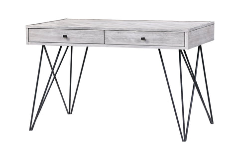 Aspen Court II - Two Drawer Writing Desk - Herringbone White Rub - Premium Writing Desks from Coast2Coast Home - Just $2310! Shop now at brett interiors