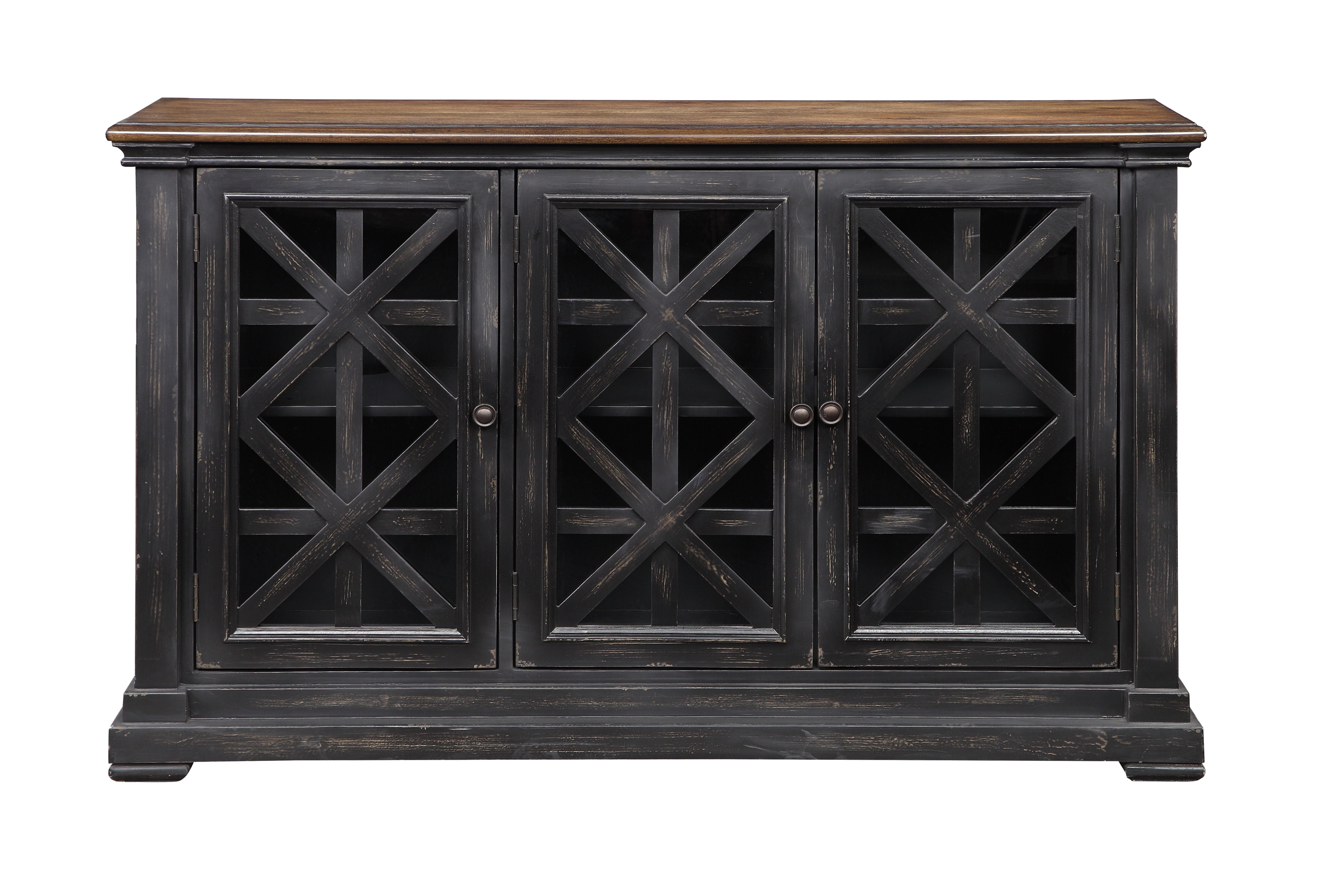 Mackenzie - Three Door Credenza - Gates Burnished Black - Premium Credenzas from Coast2Coast Home - Just $3300! Shop now at brett interiors