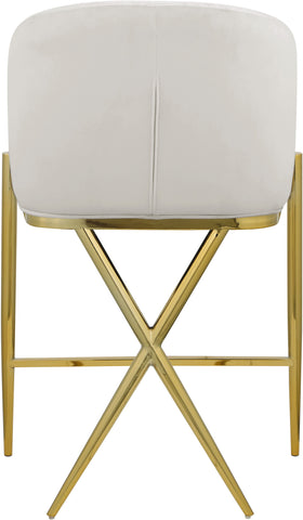 Xavier - Counter Stool with Gold Legs Meridian Furniture