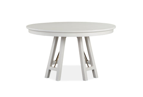 Heron Cove - Round Dining Table - Chalk White - Premium Dining Tables from Magnussen Furniture - Just $959! Shop now at brett interiors