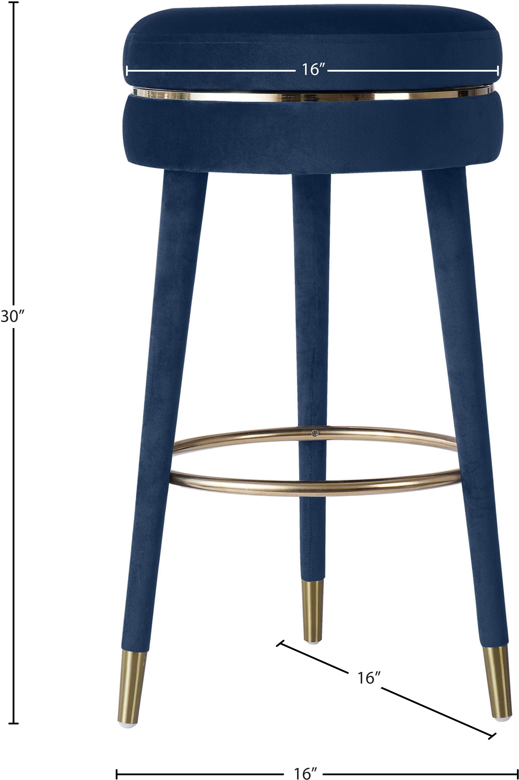 Coral - Bar Stool - Premium Bar Height (28"-30") from Meridian Furniture - Just $362.50! Shop now at brett interiors