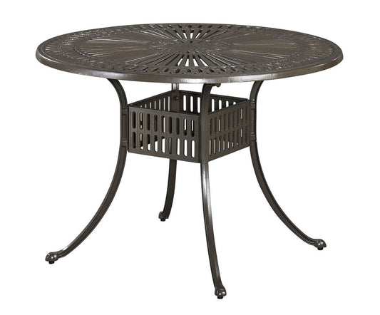 Grenada - 5 Piece metal Outdoor Dining Set - Dark Brown - 29" - Premium 5 Piece Outdoor Sets from Homestyles - Just $2292.48! Shop now at brett interiors