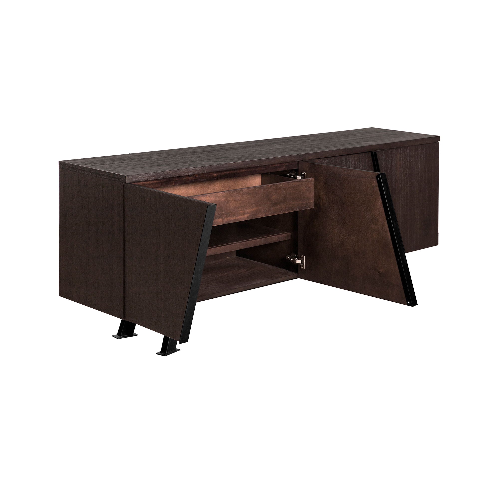 Pirate - Acacia Sideboard Cabinet - Brown - Premium Sideboards from Armen Living - Just $1917.50! Shop now at brett interiors