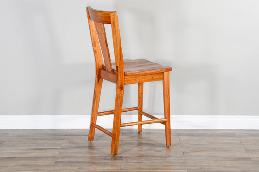 American Modern - T-Back Barstool - Light Brown - Premium Bar Height (28"-30") from Sunny Designs - Just $216! Shop now at brett interiors