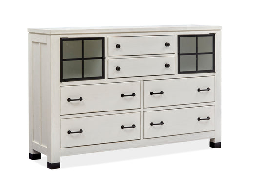 Harper Springs - Door Dresser - Silo White - Premium Dressers from Magnussen Furniture - Just $1709! Shop now at brett interiors