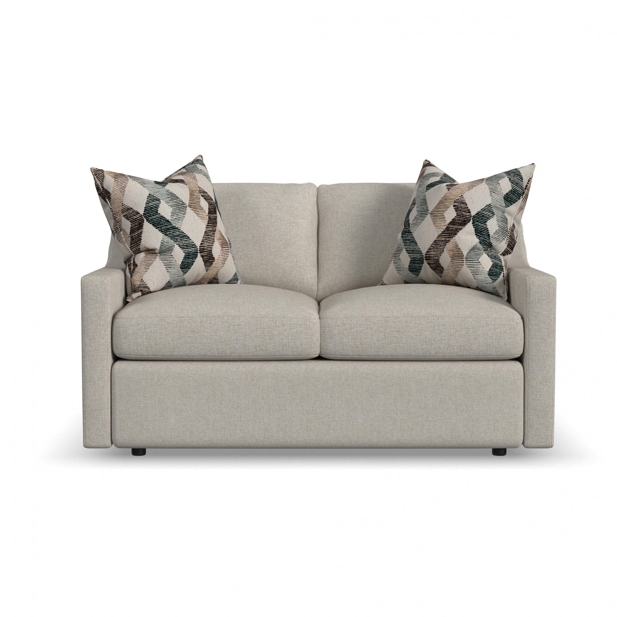 Sky - Upholstered Loveseat - Pearl Silver - Premium Stationary Loveseats from Flexsteel - Just $2000! Shop now at brett interiors