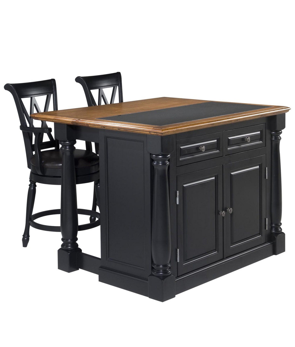 Monarch - Kitchen Island Set - Premium Islands & Carts from Homestyles - Just $3249.98! Shop now at brett interiors